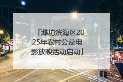 潍坊滨海区2025年农村公益电影放映活动启动
