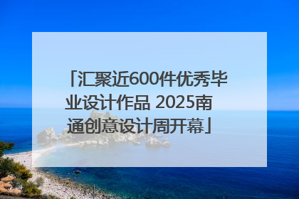 汇聚近600件优秀毕业设计作品 2025南通创意设计周开幕