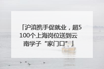 沪滇携手促就业，超5100个上海岗位送到云南学子“家门口”
