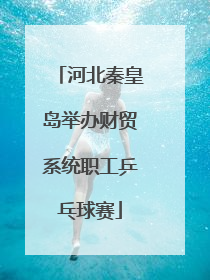 河北秦皇岛举办财贸系统职工乒乓球赛
