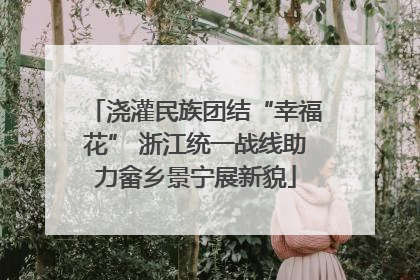 浇灌民族团结“幸福花” 浙江统一战线助力畲乡景宁展新貌