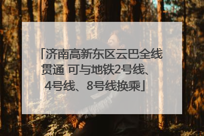 济南高新东区云巴全线贯通 可与地铁2号线、4号线、8号线换乘