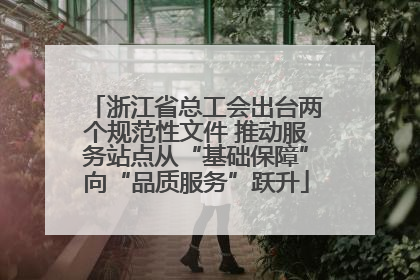 浙江省总工会出台两个规范性文件 推动服务站点从“基础保障”向“品质服务”跃升
