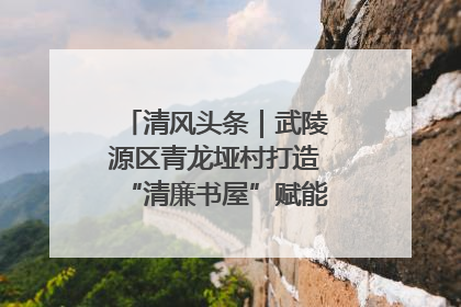 清风头条｜武陵源区青龙垭村打造“清廉书屋”赋能乡村振兴新风尚