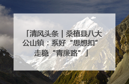 清风头条｜桑植县八大公山镇：系好“思想扣” 走稳“青廉路”