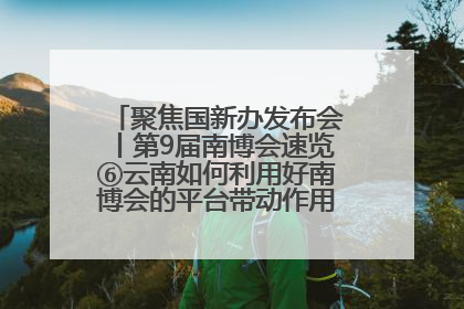聚焦国新办发布会丨第9届南博会速览⑥云南如何利用好南博会的平台带动作用，深化与南亚国家的交流与合作？