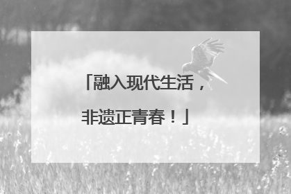融入现代生活，非遗正青春！