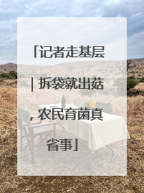记者走基层｜拆袋就出菇，农民育菌真省事