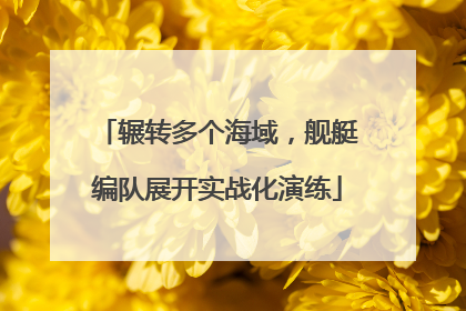 辗转多个海域，舰艇编队展开实战化演练