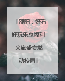 邵阳：好看好玩乐享福利 文旅盛宴燃动校园