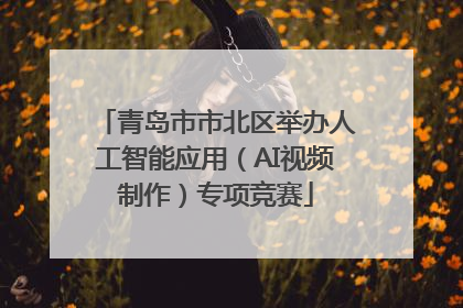 青岛市市北区举办人工智能应用（AI视频制作）专项竞赛
