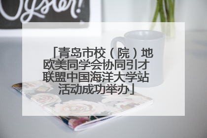 青岛市校（院）地欧美同学会协同引才联盟中国海洋大学站活动成功举办