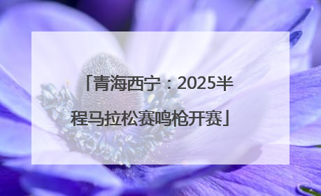 青海西宁：2025半程马拉松赛鸣枪开赛