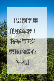错别字里的强军梦！将军与7岁男孩的暖心军礼