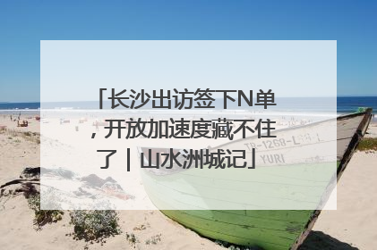 长沙出访签下N单，开放加速度藏不住了｜山水洲城记