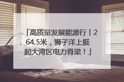 高质量发展能源行丨264.5米，狮子洋上挺起大湾区电力脊梁！