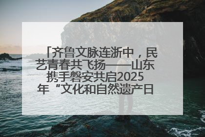 齐鲁文脉连浙中，民艺青春共飞扬——山东携手磐安共启2025年“文化和自然遗产日”系列活动