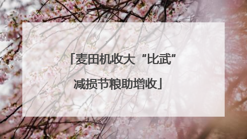 麦田机收大“比武” 减损节粮助增收