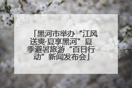 黑河市举办“江风送爽·夏享黑河”夏季避暑旅游“百日行动”新闻发布会