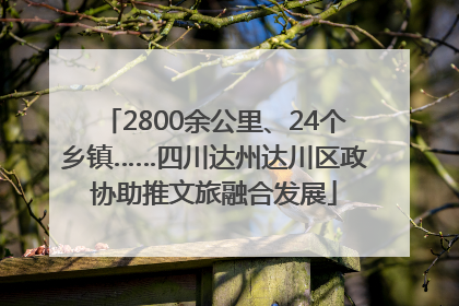 2800余公里、24个乡镇……四川达州达川区政协助推文旅融合发展