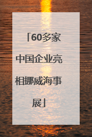 60多家中国企业亮相挪威海事展
