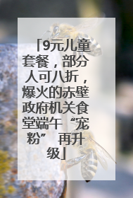 9元儿童套餐，部分人可八折，爆火的赤壁政府机关食堂端午“宠粉” 再升级